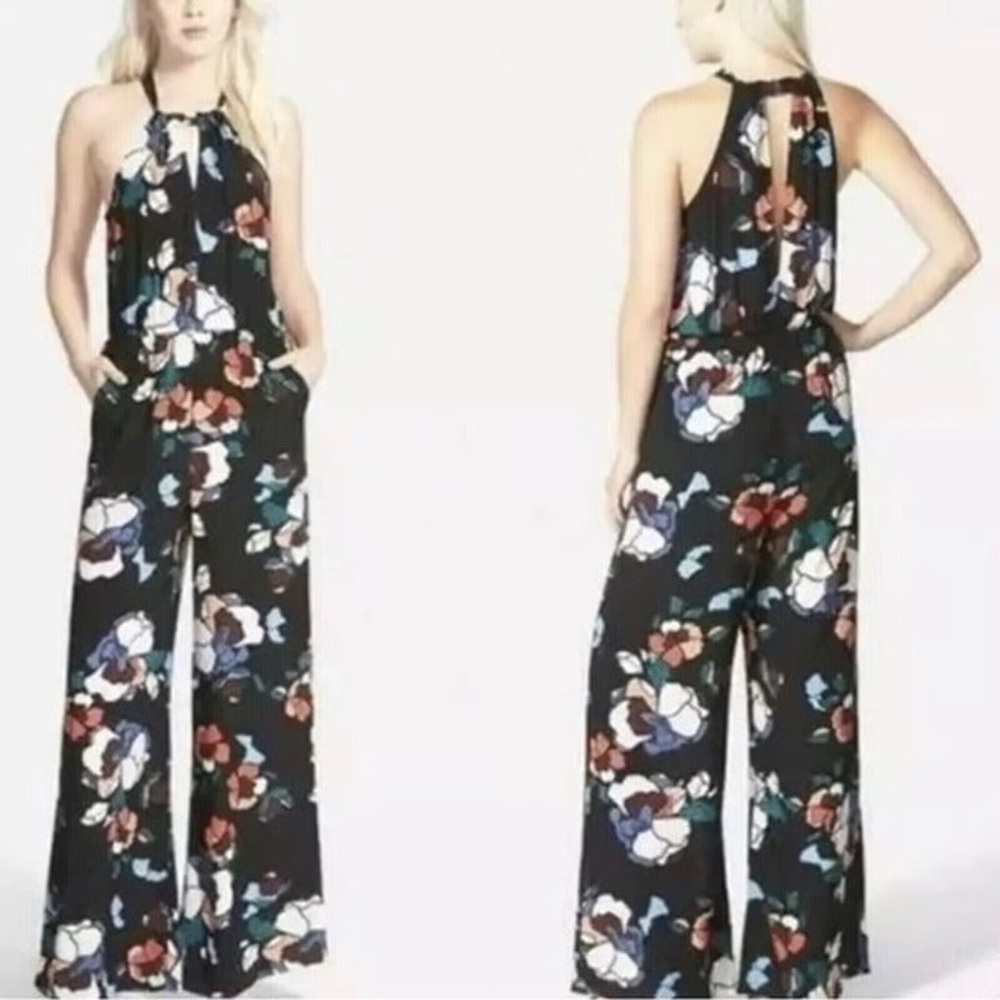 ASTR Multicolor Halter Style Jumpsuit